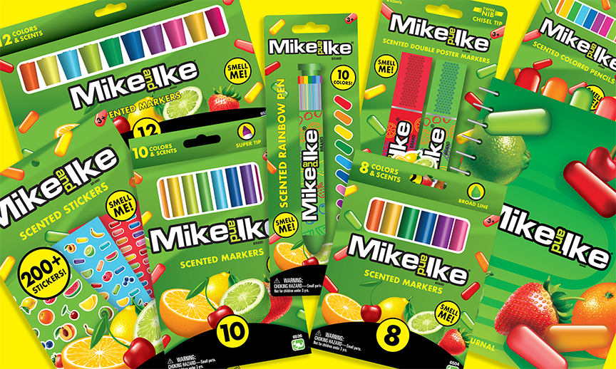 Mike and Ike Scented Gel Pens, 5 Count Set