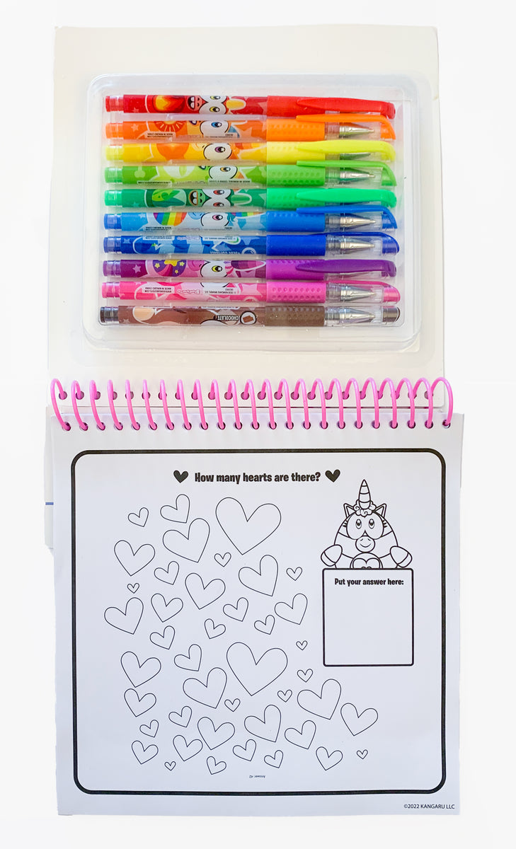 Scenticorns® Coloring Book and 10ct Gel Pens