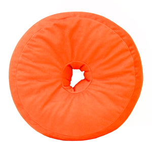 LIFESAVERS Orange Round Pillow with Hole