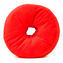 Load image into Gallery viewer, LIFESAVERS Red Round Pillow with Hole
