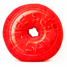 Load image into Gallery viewer, LIFESAVERS Red Round Pillow with Hole
