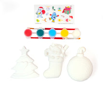 Cargar imagen en el visor de la galería, Care Bears Paint Your Own Plaster Christmas Bears 3pk
