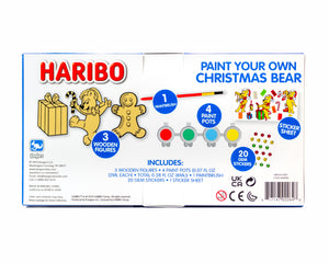 Haribo Paint Your Own Wood Christmas Bears 3pk