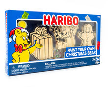 Load image into Gallery viewer, Haribo Paint Your Own Wood Christmas Bears 3pk
