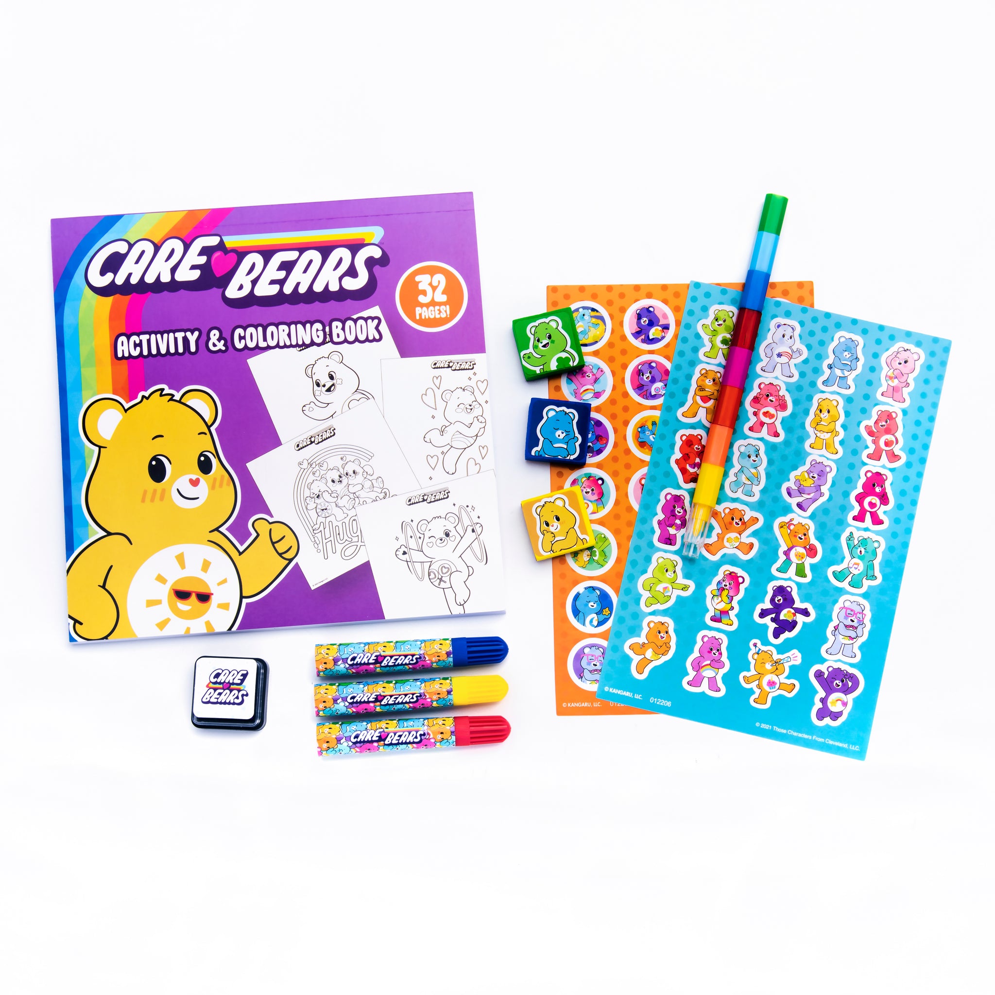 Care Bears Kids Coloring & Activity Book Set of 2 With Care Bear Crayons!