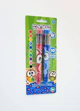 Load image into Gallery viewer, Scentimals 2ct 10 Color Rainbow Pen- Red &amp; Blue Barrel Pens
