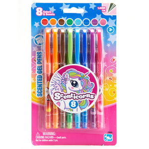 Scenticorns® Scented Stationery Gel Pen with grip - 8ct