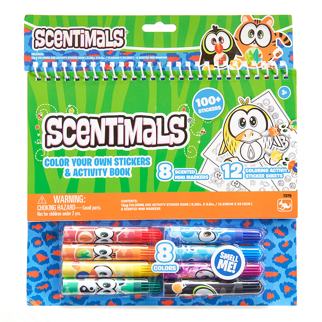 Scentimals Color You Own Stickers & Activity Book