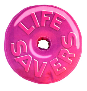 LIFESAVERS Purple Round Pillow with Hole