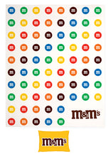 将图片加载到图库查看器，M&amp;M&#39;s Fleece Throw and Rectangular Pillow Combo
