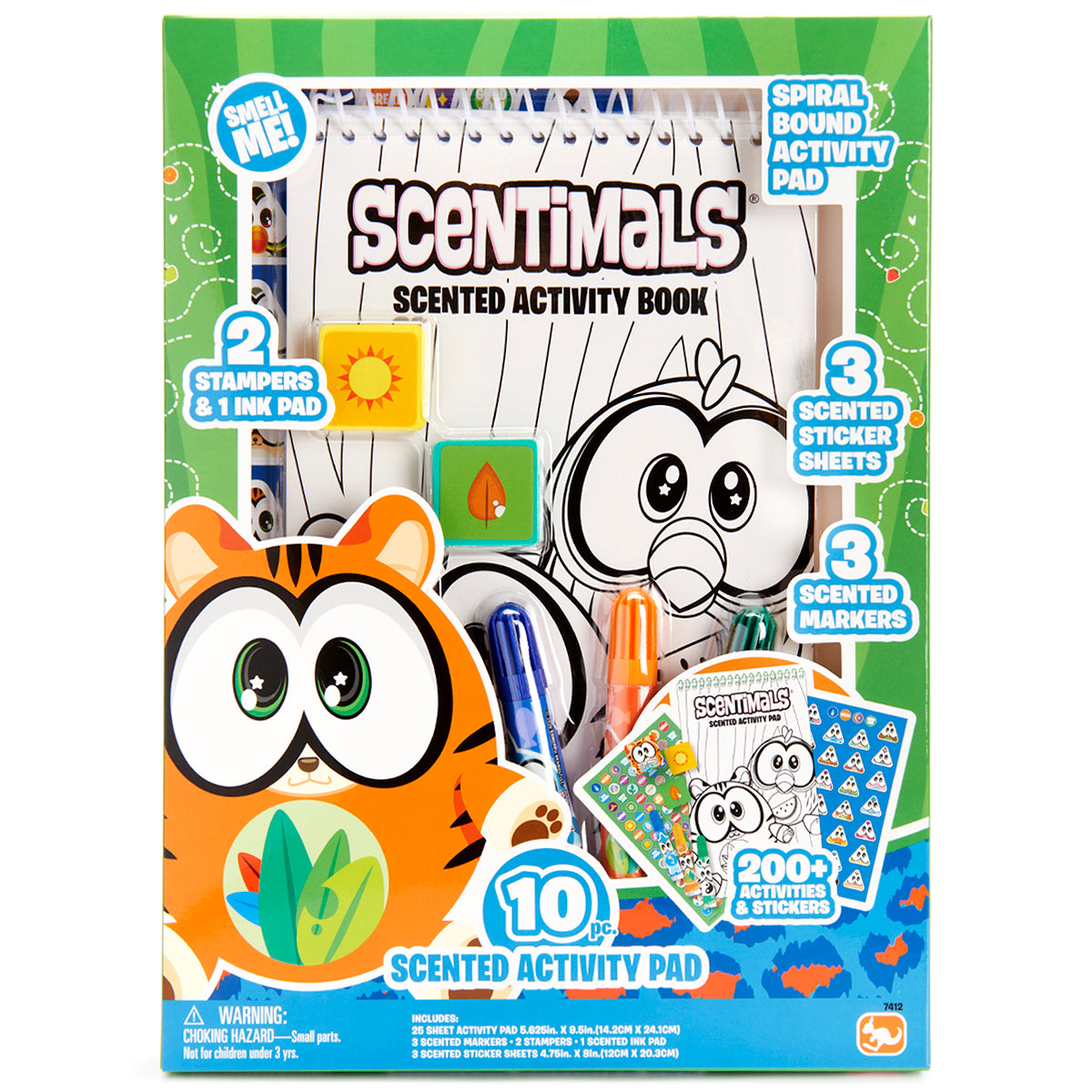 Scentimals Scented Markers Rainbow 1 Pack 8 Colors Animals Birds